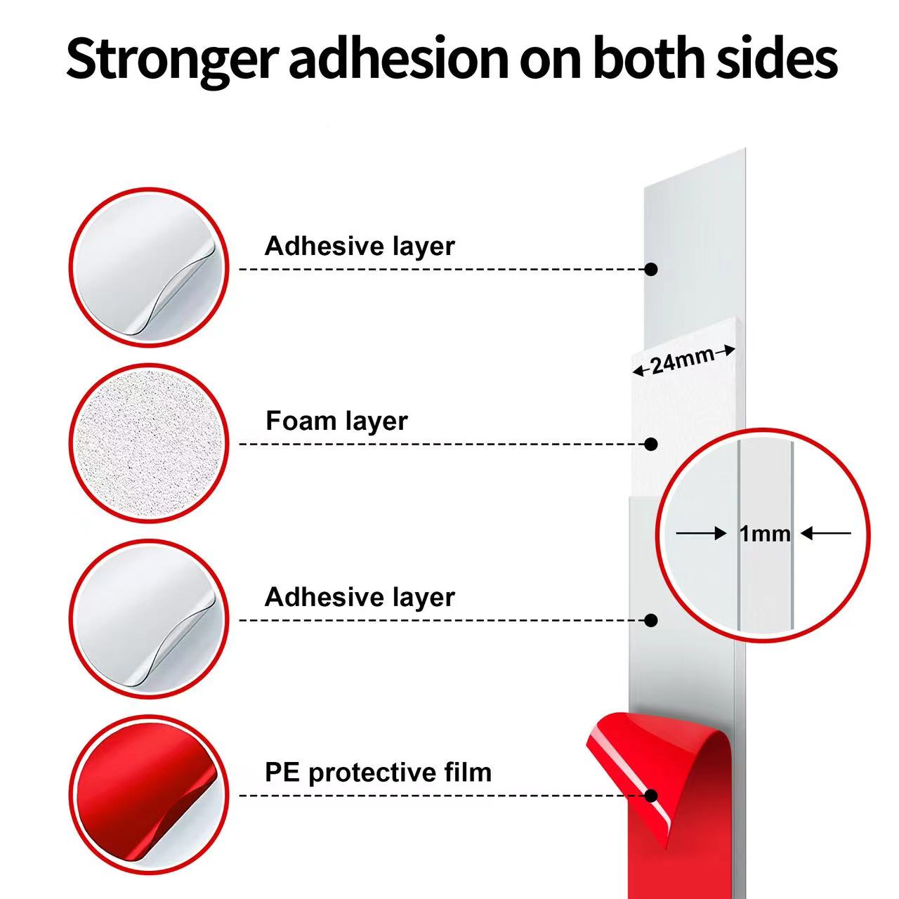 Double side PE Foam Tape